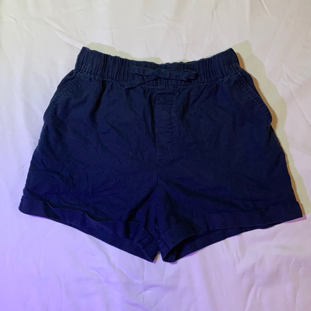 Women Navy Cotton Shorts XS (size 24-25)